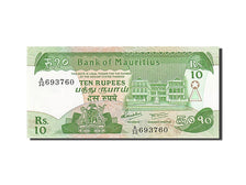 Biljet, Mauritius, 10 Rupees, 1985-1991, Undated (1985), KM:35b, SPL