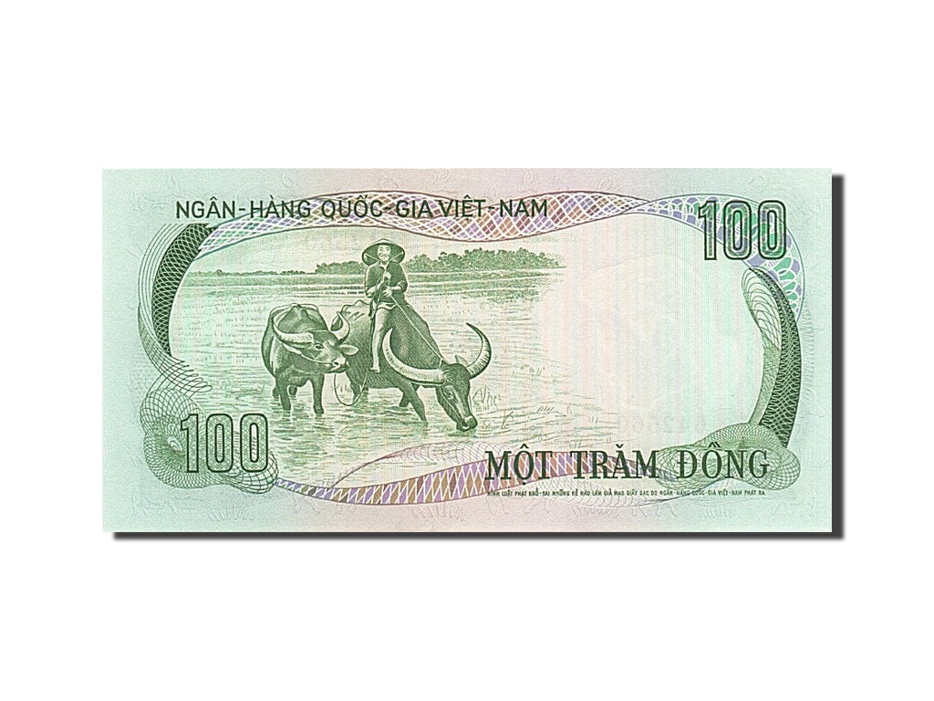 Billet, South Viet Nam, 100 D<ox>ng, 1972-1975, Undated (1972), KM:31a, SPL