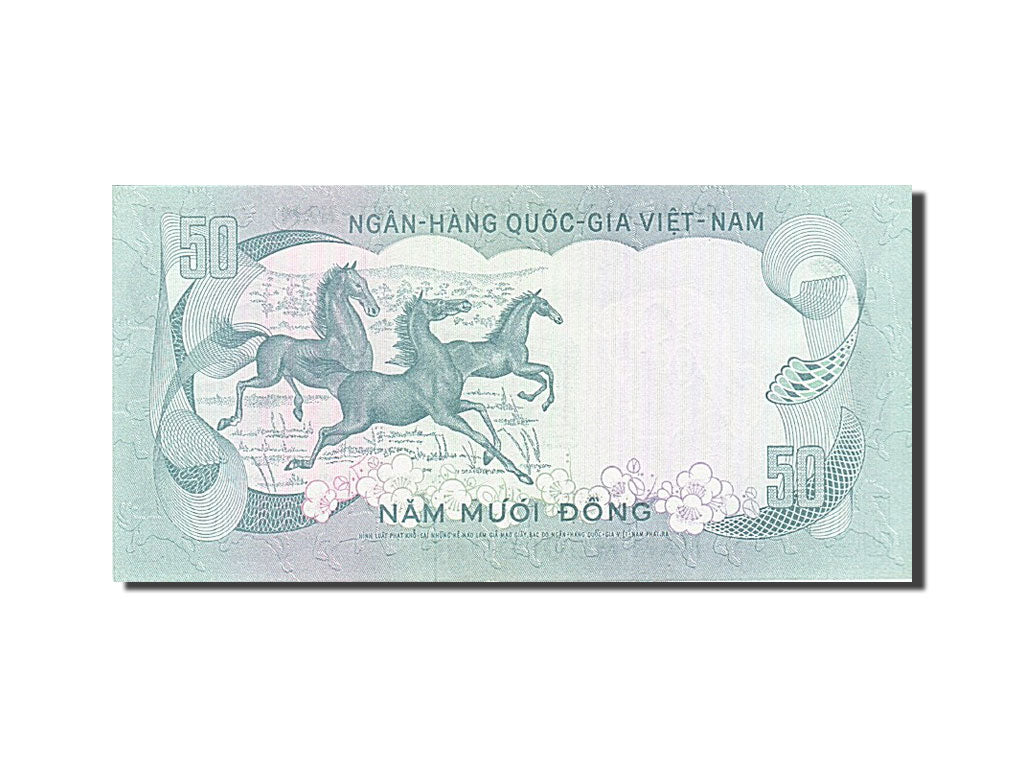 South Viet Nam, 50 Dong, 1972-1975, Undated (1972), KM:30a, UNC(63)