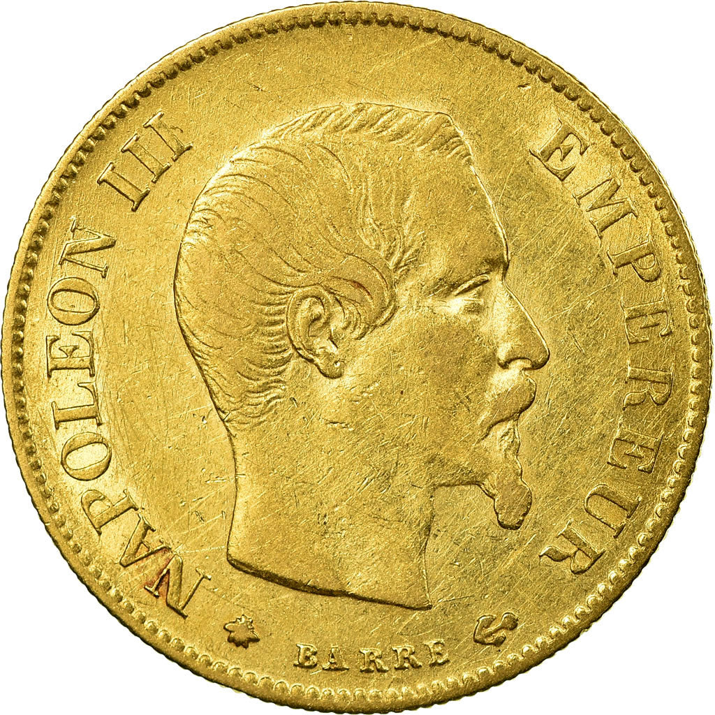 Coin, France, Napoleon III, Napoléon III, 10 Francs, 1859, Strasbourg