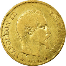 Moneda, Francia, Napoleon III, Napoléon III, 10 Francs, 1859, Paris, MBC, Oro