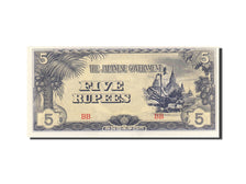 Billete, 5 Rupees, 1942-1944, Birmania, KM:15a, Undated, UNC