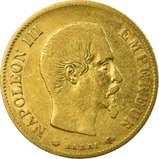 Moneda, Francia, Napoleon III, Napoléon III, 10 Francs, 1860, Strasbourg, MBC