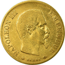 Moneta, Francia, Napoleon III, Napoléon III, 10 Francs, 1860, Strasbourg, BB