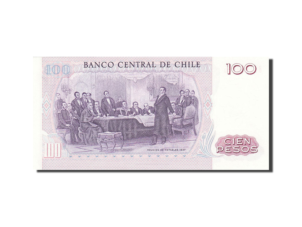 Chile, 100 Pesos, 1975-1989, 1976-1984, KM:152b, UNC(63)