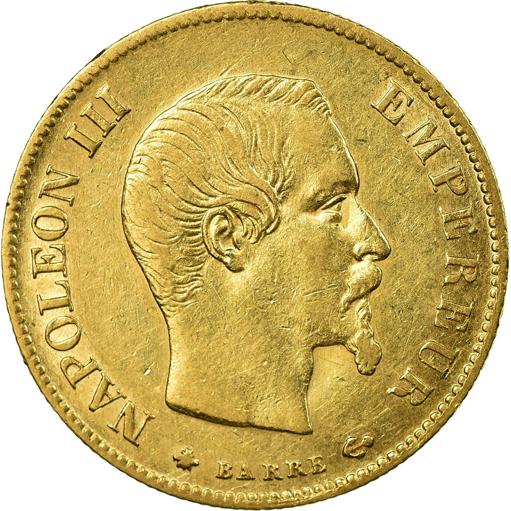 Moneta, Francia, Napoleon III, Napoléon III, 10 Francs, 1860, Paris, BB, Oro