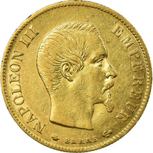 Moneta, Francia, Napoleon III, Napoléon III, 10 Francs, 1860, Paris, BB, Oro