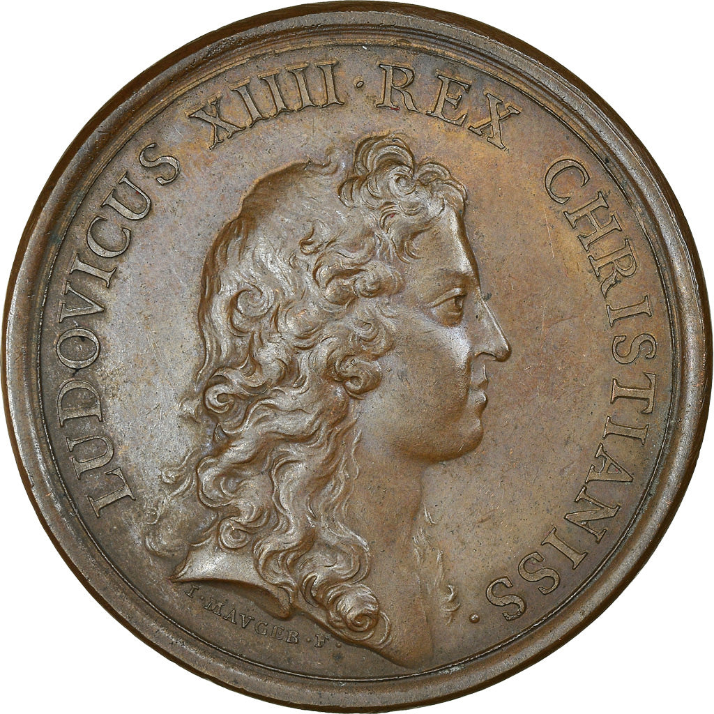 França, Medal, Louis XIV, Entrée de la Reine Christine de Suède à Paris