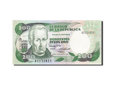 Banknot, Colombia, 200 Pesos Oro, 1982-1984, 1988-11-01, KM:429d, UNC(65-70)