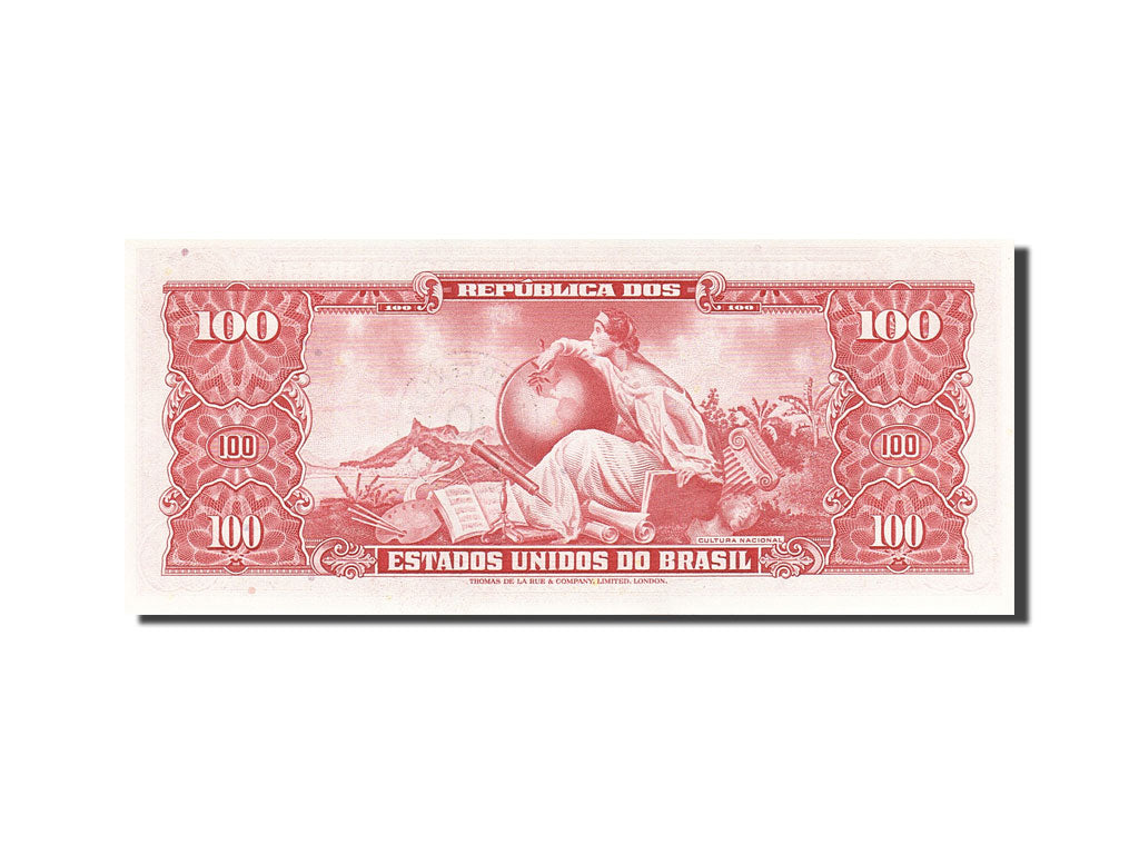 Geldschein, Brasilien, 10 Centavos on 100 Cruzeiros, 1961, 1964, KM:185a, UNZ-