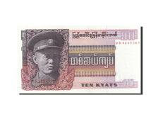 Burma, 10 Kyats, 1972-1979, Undated (1973), KM:58, UNC(63)