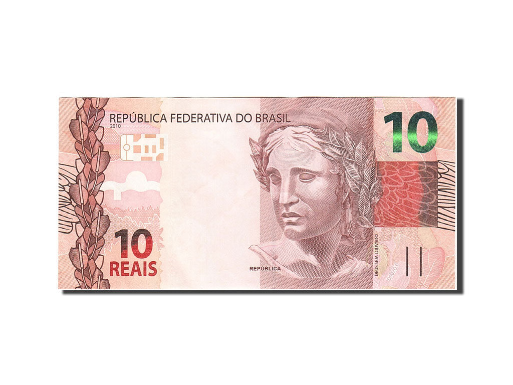 Brazil, 10 Reais, 2010, 2010, AU(55-58)