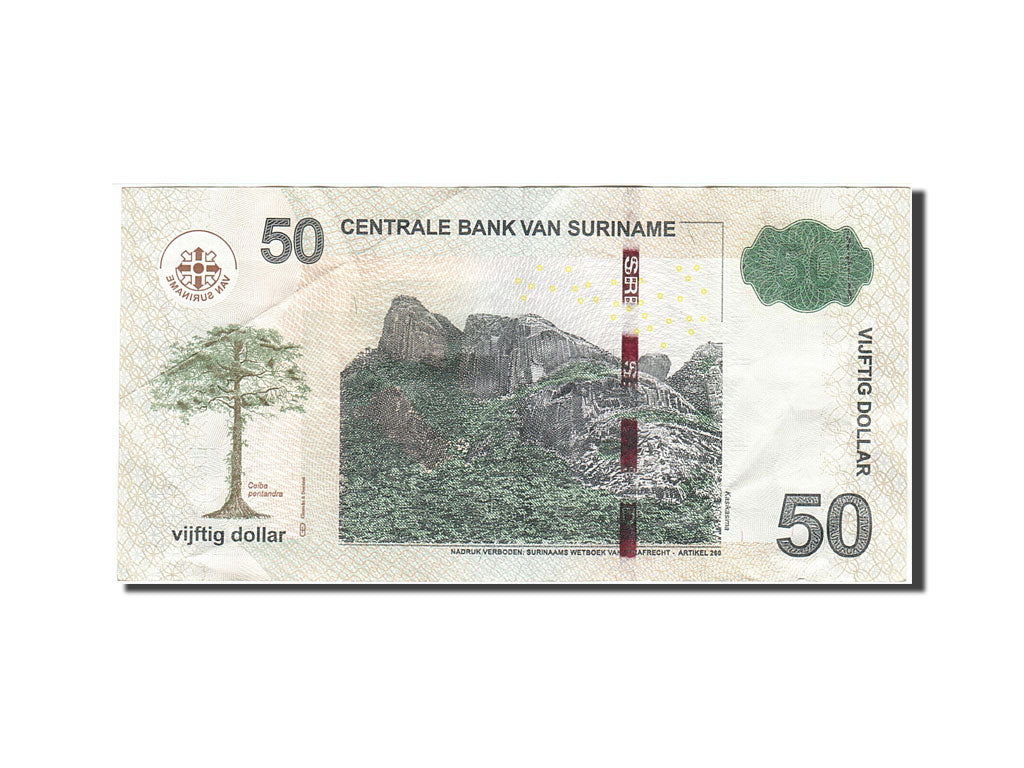 Suriname, 50 Dollars, 2012, 2012-04-01, AU(50-53)
