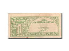 Indonesia, 1 Sen, 1945, KM:13, 1945-10-17, AU(55-58)