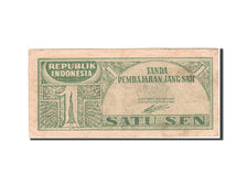 Indonesia, 1 Sen, 1945, KM:13, 1945-10-17, EF(40-45)