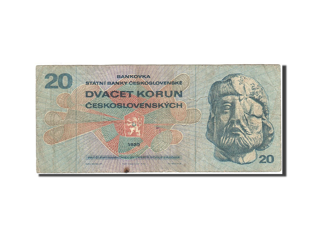 Banknote, Czechoslovakia, 20 Korun, 1970-1973, Undated (1970-1971), KM:92