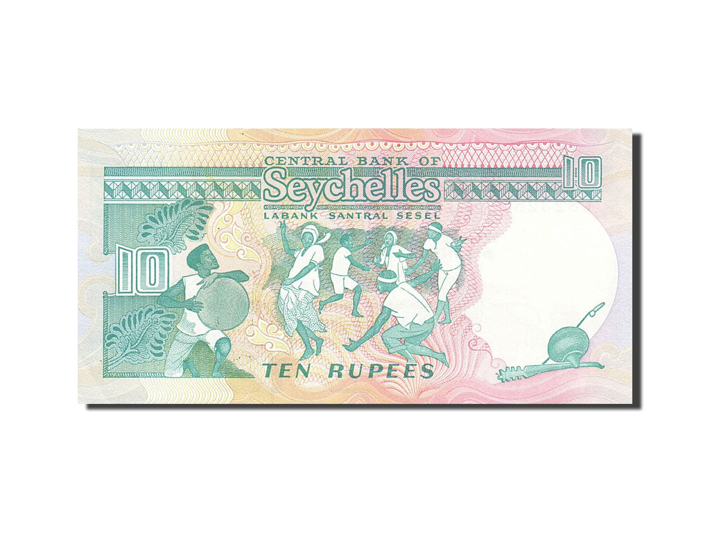 Banknote, Seychelles, 10 Rupees, 1989, Undated (1989), KM:32, UNC(65-70)