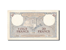 Maroc, 20 Francs, 1928-1945, KM:18b, 1945-03-01, TTB+