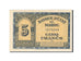 Morocco, 5 Francs, 1943, 1943-08-01, tape, KM:24, VF(30-35)
