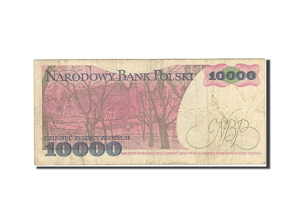 Banknote, Poland, 10,000 Zlotych, 1987-1990, 1988-12-01, KM:151b, VF(20-25)
