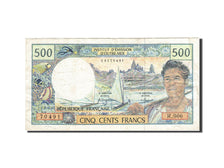 French Pacific, 500 Francs, 1985-1996, Undated (1992), KM:1b, VF(...