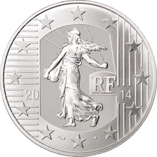Coin, France, 10 Euro, 2014, MS(65-70), Silver