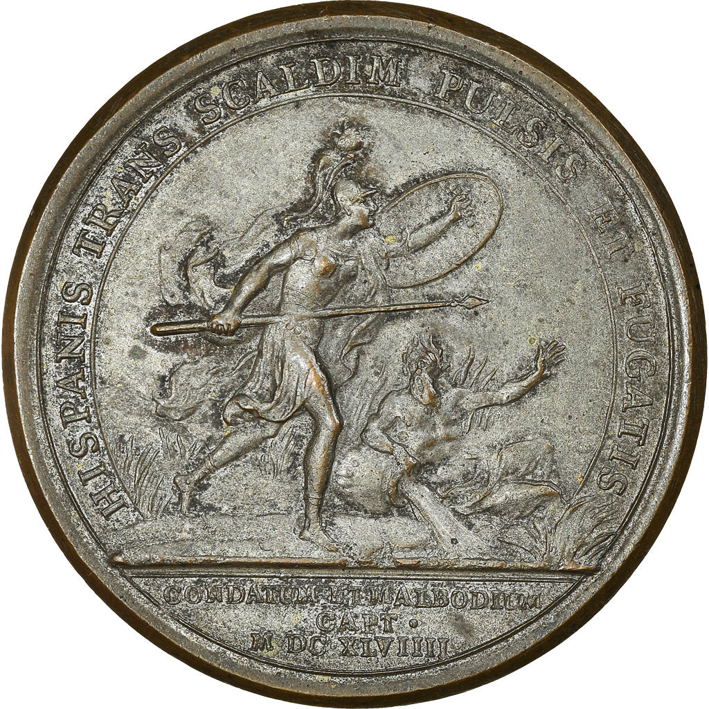 Francja, Medal, Louis XIV, Prise de Condé et de Maubeuge, Historia, 1649