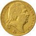 FRANCE, Louis XVIII, 20 Francs, 1817, Paris, KM #712.1, EF(40-45), Gold,...