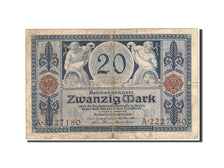 Banknote, Germany, 20 Mark, 1915-1919, 1915-11-04, KM:63, VG(8-10)