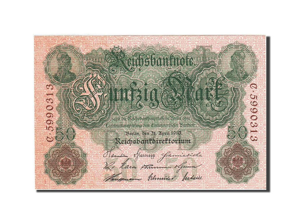 Germany, 50 Mark, 1910, KM:41, 1910-04-21, UNC(63)