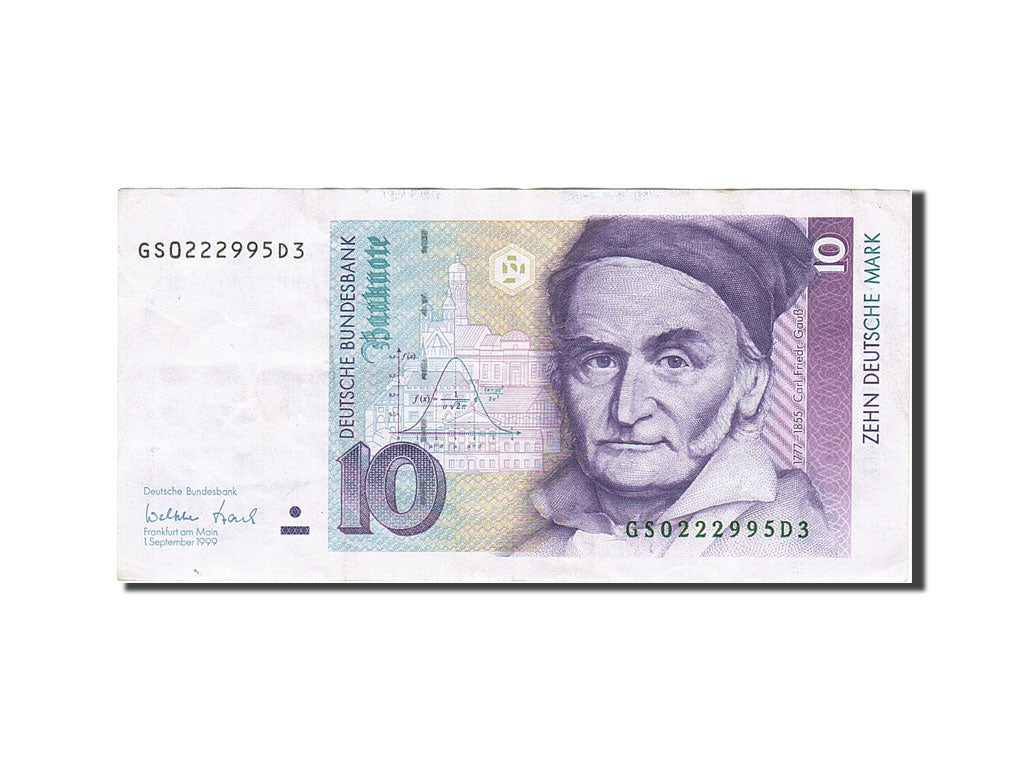 Banknote, GERMANY - FEDERAL REPUBLIC, 10 Deutsche Mark, 1989-1991, 1993-10-01