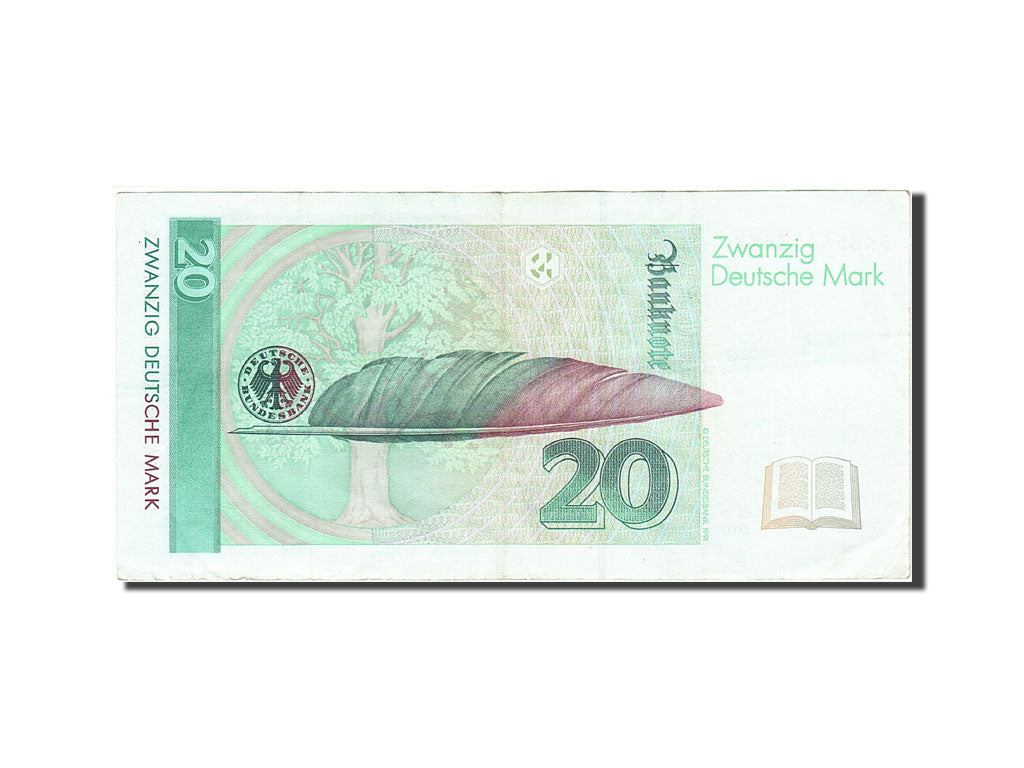 GERMANY - FEDERAL REPUBLIC, 20 Deutsche Mark, 1989-1991, KM:39b, 1993-10-01,...