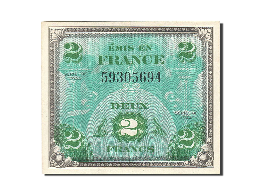 Banknote, France, 2 Francs, 1944, 1944, UNC(63), KM:114a