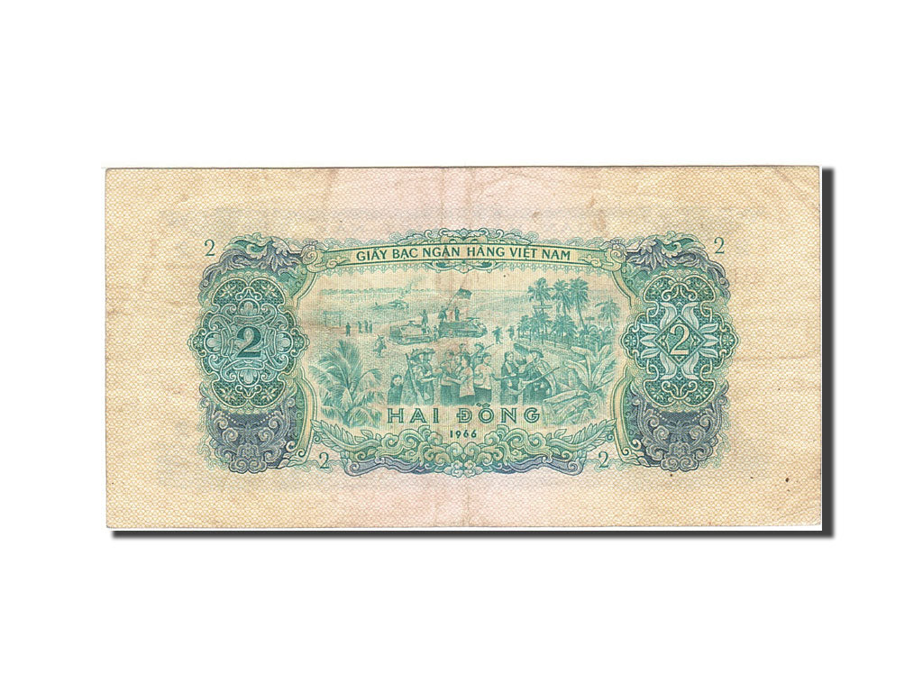South Viet Nam, 2 Dong, 1975, KM:41a, 1966, EF(40-45)