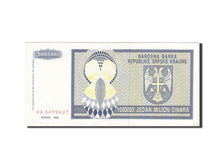 Banknote, Croatia, 1 Million Dinara, 1992-1993, 1993, KM:R10a, EF(40-45)