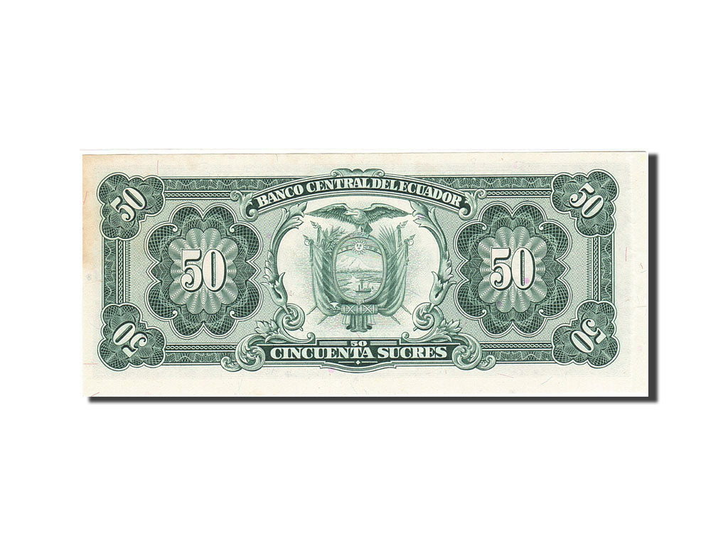 Banknote, Ecuador, 50 Sucres, 1984-1988, 1984-09-05, KM:122a, AU(55-58)