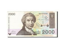 Croatia, 2000 Dinara, 1991-1993, KM:23a, 1992-01-15, AU(50-53)