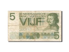 Netherlands, 5 Gulden, 1966-1972, KM:90a, 1966-04-26, VG(8-10)