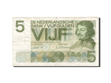 Banknote, Netherlands, 5 Gulden, 1966-1972, 1966-04-26, KM:90a, VF(20-25)