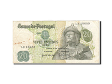 Banknote, Portugal, 20 Escudos, 1968-1971, 1971-07-27, KM:173, VF(20-25)