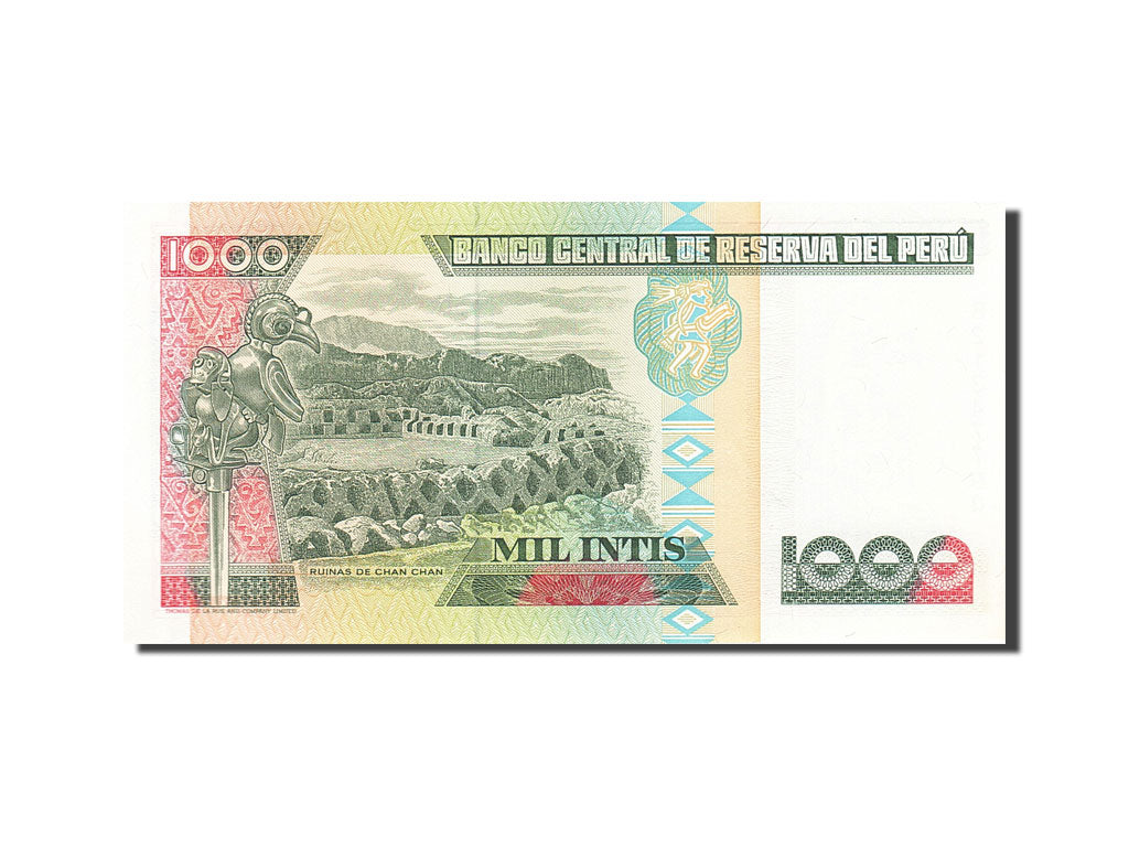 Banknote, Peru, 1000 Intis, 1985-1991, 1988-06-28, KM:136b, UNC(65-70)