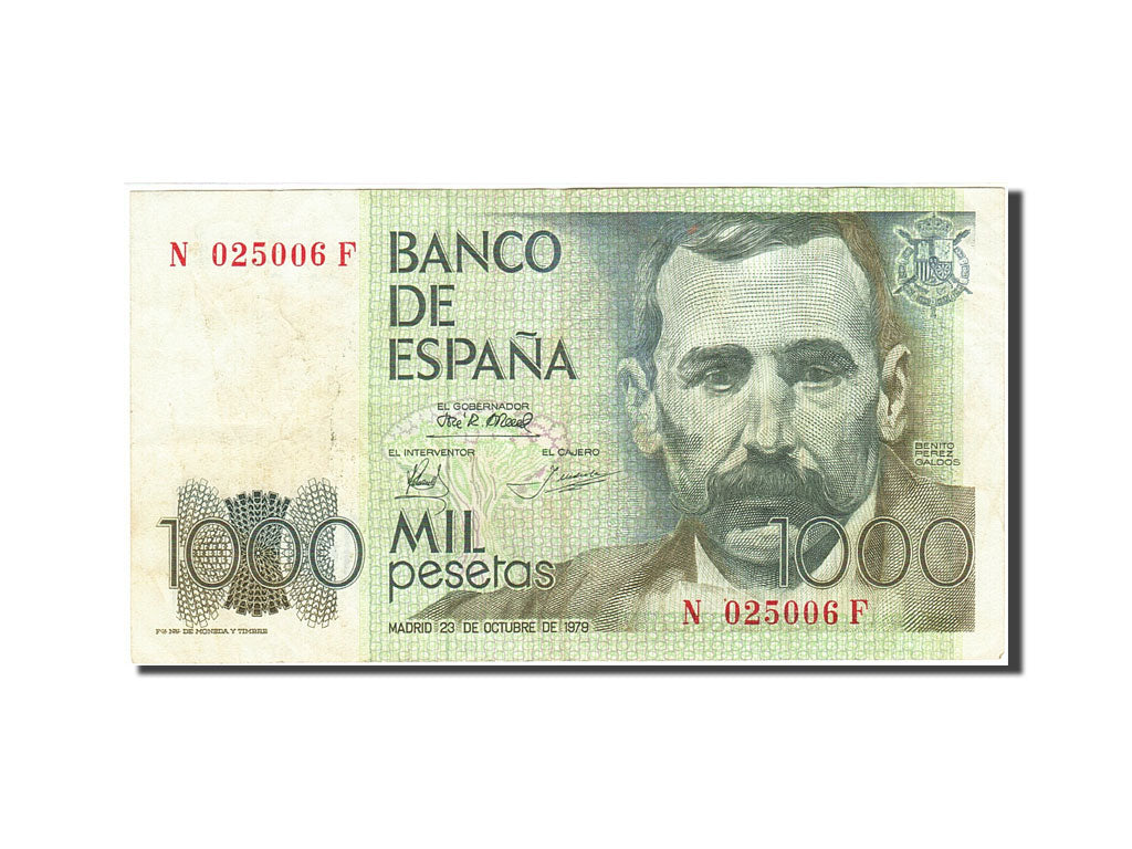 Banknote, Spain, 1000 Pesetas, 1982-1987, 1979-10-23, KM:158, VF(20-25)
