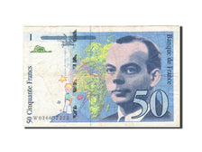 France, 50 Francs, 1992, KM:157Ad, 1997, EF(40-45)