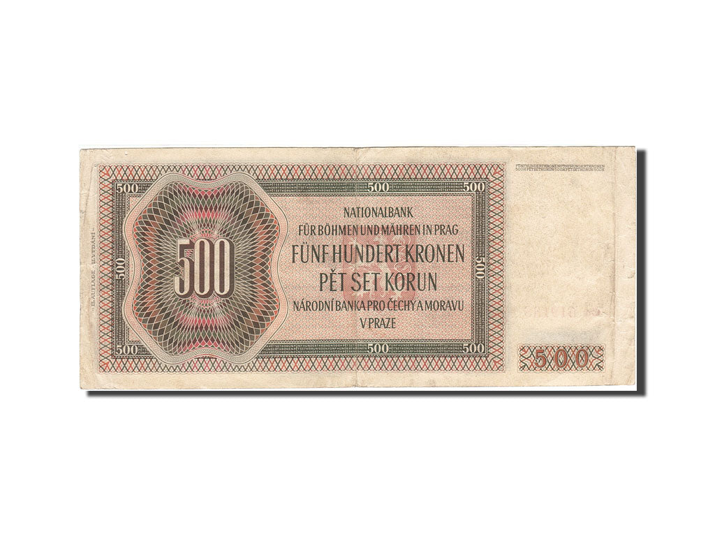 Bohemia and Moravia, 500 Korun, 1942-1944, KM:11a, 1942-02-24, EF(40-45)