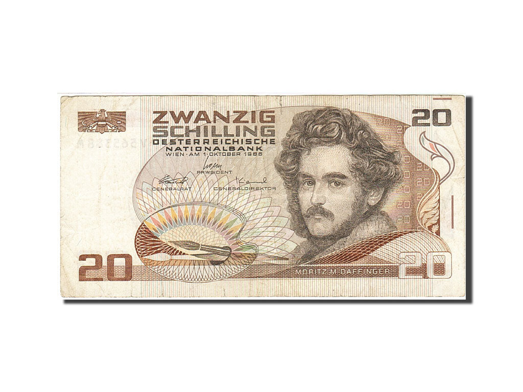 Banknote, Austria, 20 Schilling, 1983-1988, 1986-10-01, KM:148, VF(20-25)