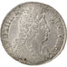 FRANCE, Écu aux 3 couronnes, ECU, 1711, Rennes, KM #386.23, EF(40-45), Silver, .