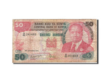 Kenya, 50 Shillings, 1980-1981, KM:22c, 1986-09-14, F(12-15)