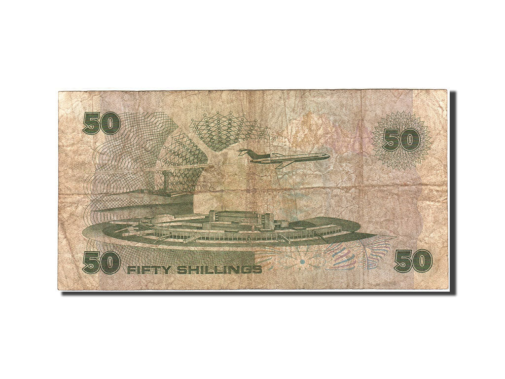 Kenya, 50 Shillings, 1980-1981, KM:22c, 1986-09-14, F(12-15)