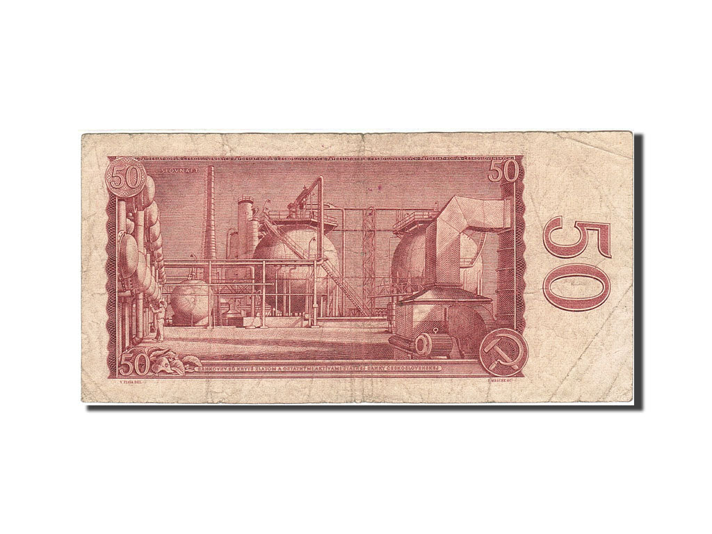 Banknote, Czechoslovakia, 50 Korun, 1960-1964, 1964, KM:90b, VG(8-10)