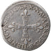 FRANCE, 1/4 ECU, 1589, Pau, KM #1.1, EF(40-45), Silver, 9.50